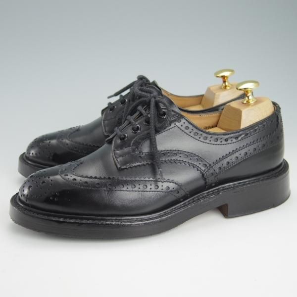 極上★トリッカーズ SIZE 5【定価￥84,700-★BOURTON/バートン】5633/カントリーシューズ/短靴/カーフ/黒/メンズ/Tricker's★g489