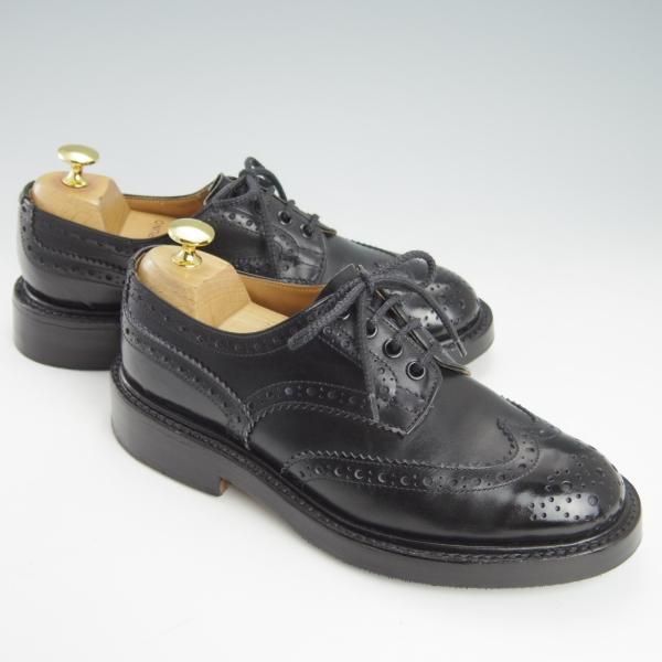 極上★トリッカーズ SIZE 5【定価￥84,700-★BOURTON/バートン】5633/カントリーシューズ/短靴/カーフ/黒/メンズ/Tricker's★g489