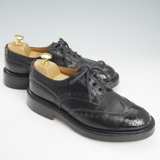 極上★トリッカーズ SIZE 5【定価￥84,700-★BOURTON/バートン】5633/カントリーシューズ/短靴/カーフ/黒/メンズ/Tricker's★g489