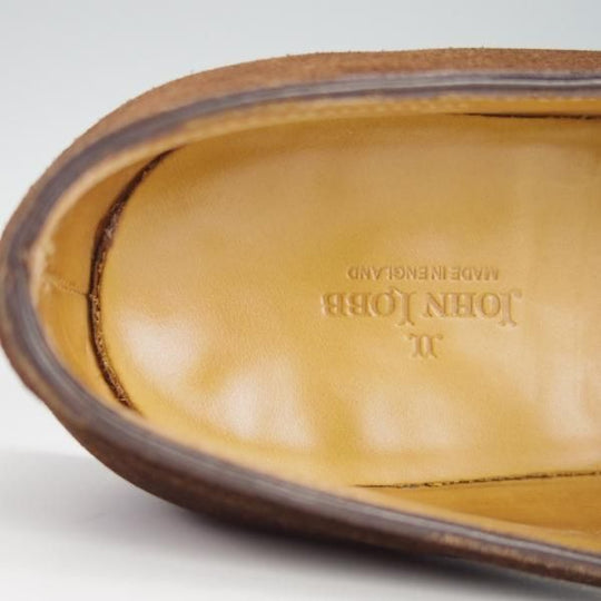 ★ジョンロブ 5D【モデル定価￥217,800-★ロペス/LOPEZ】4395ラスト/コインローファー/スエード/濃茶/メンズ/JOHN LOBB★g490