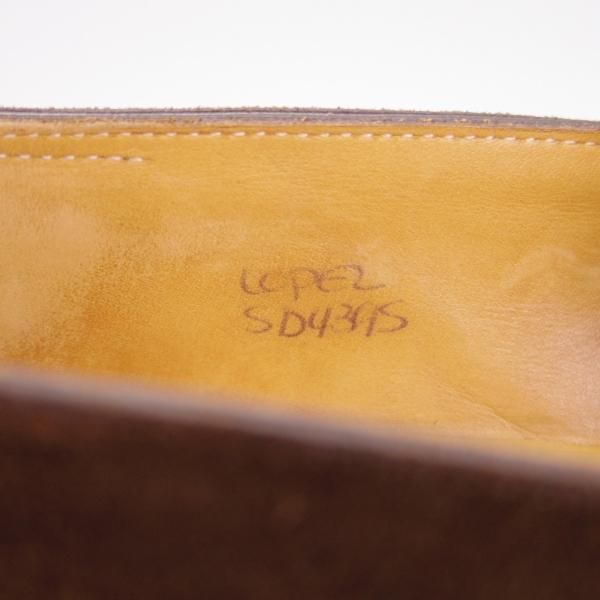 ★ジョンロブ 5D【モデル定価￥217,800-★ロペス/LOPEZ】4395ラスト/コインローファー/スエード/濃茶/メンズ/JOHN LOBB★g490