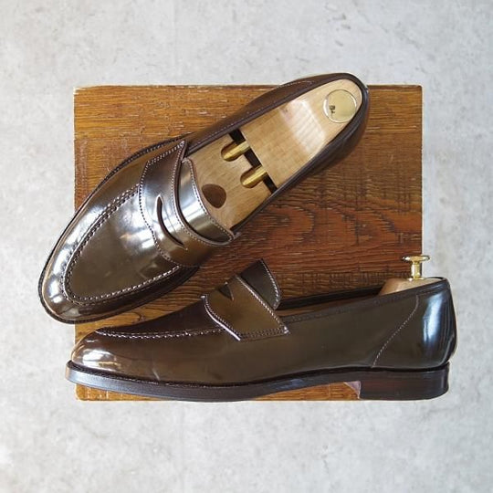 極上★クロケット&ジョーンズ 7E【定価￥129,600-★コードバン仕様/ダークブラウン/濃茶】375ラスト/ROMESEY/Crockett&Jones★g491