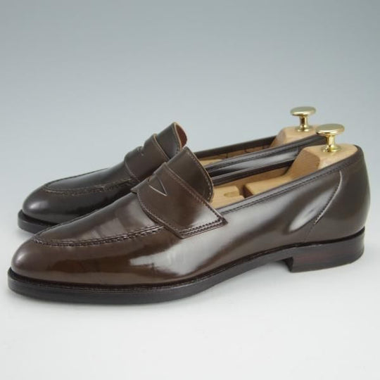 極上★クロケット&ジョーンズ 7E【定価￥129,600-★コードバン仕様/ダークブラウン/濃茶】375ラスト/ROMESEY/Crockett&Jones★g491