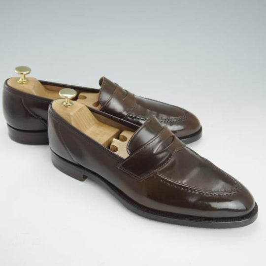 極上★クロケット&ジョーンズ 7E【定価￥129,600-★コードバン仕様/ダークブラウン/濃茶】375ラスト/ROMESEY/Crockett&Jones★g491