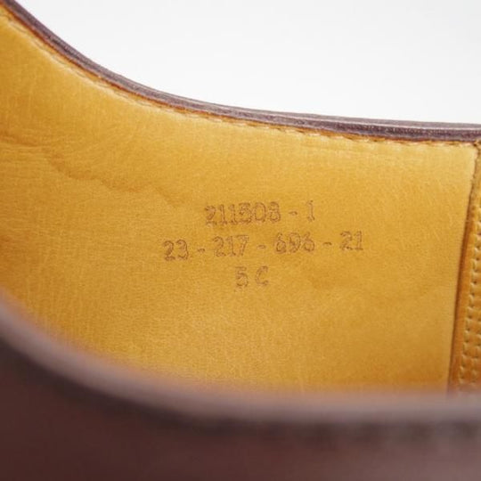 極上★J.M.ウェストン 5C【貴重★ロシアンカーフ(BROWN)/4アイレットの初代ロジェ/696】Uチップ/濃茶/メンズ/Weston/ウエストン★g494