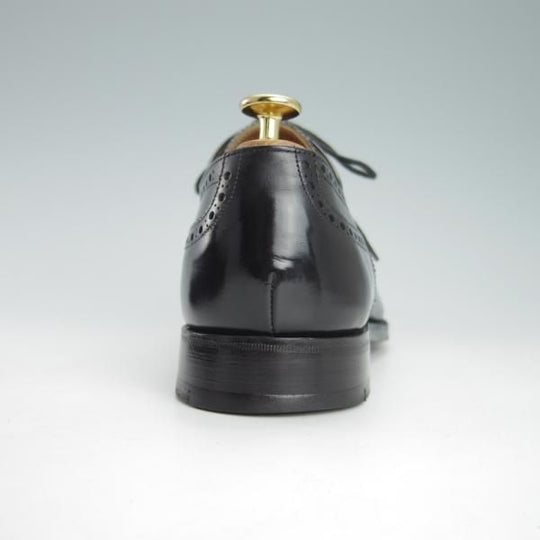 美品★(英)チーニー 6F【貴重★大丸松阪屋400周年/アニバーサリーモデル】125ラスト/セミブローグ/カーフ/黒/メンズ/CHEANEY★g495