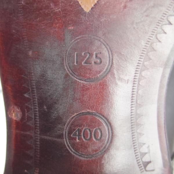 美品★(英)チーニー 6F【貴重★大丸松阪屋400周年/アニバーサリーモデル】125ラスト/セミブローグ/カーフ/黒/メンズ/CHEANEY★g495