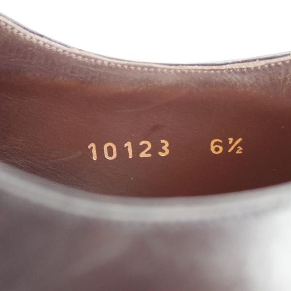 極美品★(スペイン製)MEERMIN/メルミン SIZE 6.5【貴重★EGのドーバー似寄モデル/スキンステッチ仕様】Uチップ/カーフ/黒/メンズ★g497