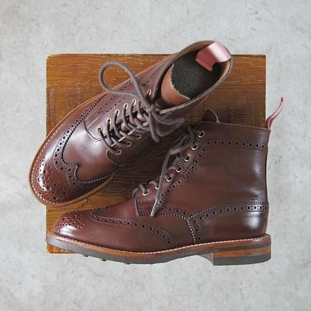 美品★トリッカーズ(レディース) SIZE 4.5【ダイナイトソール仕様★(ハワイ)Leather Soul別注/STEPHY】L5676/濃茶/ブーツ/Tricker's★g498
