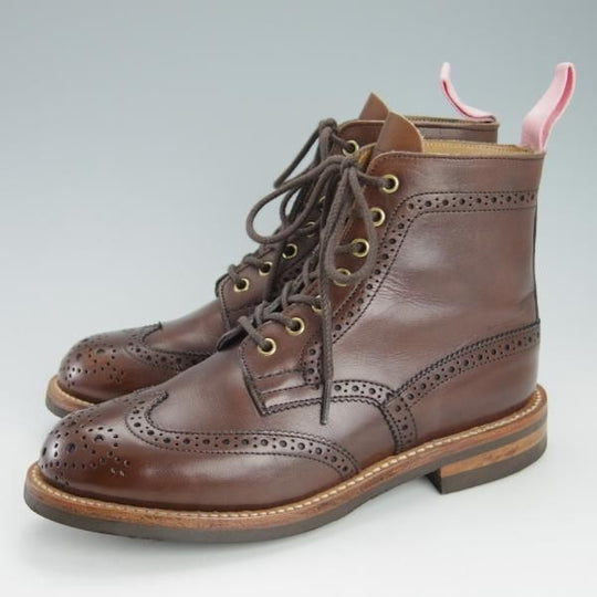 美品★トリッカーズ(レディース) SIZE 4.5【ダイナイトソール仕様★(ハワイ)Leather Soul別注/STEPHY】L5676/濃茶/ブーツ/Tricker's★g498