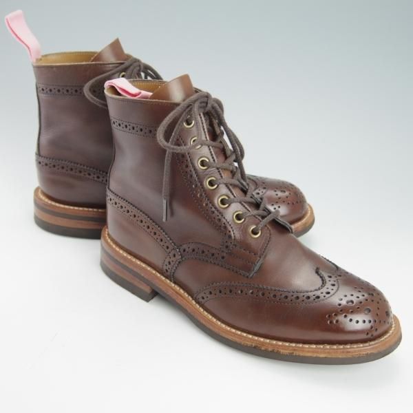 美品★トリッカーズ(レディース) SIZE 4.5【ダイナイトソール仕様★(ハワイ)Leather Soul別注/STEPHY】L5676/濃茶/ブーツ/Tricker's★g498
