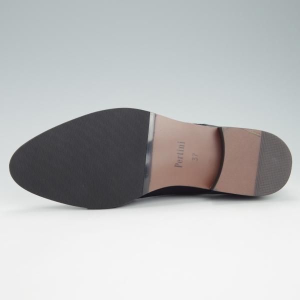 未使用★(スペイン製)Pertini/ペルティーニ(レディース) SIZE 37【定価￥36,720-★エナメル×ポニー/14005】ダブルモンク/濃紺★g501