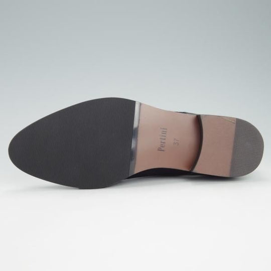 未使用★(スペイン製)Pertini/ペルティーニ(レディース) SIZE 37【定価￥36,720-★エナメル×ポニー/14005】ダブルモンク/濃紺★g501