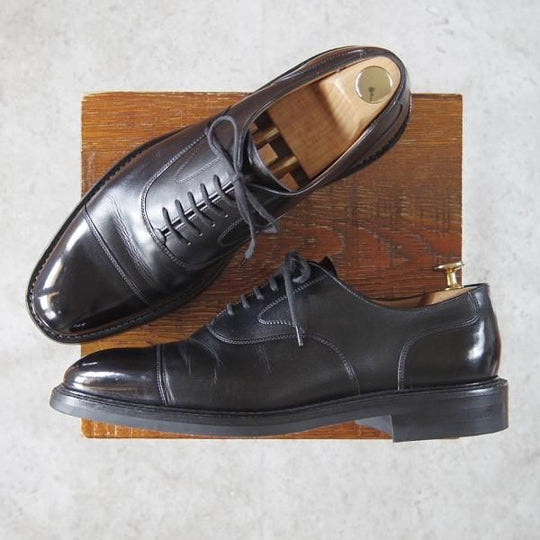 極上★チャーチ 75F/UK7.5【定価￥104,760-★ダイナイトソール仕様/LANCASTER】173ラスト/ストレートチップ/カーフ/黒/Church's★g504