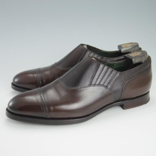 美品 クロケット＆ジョーンズ Crockett&Jones ブラック7E 極美品☆クロケット&ジョーンズ UK7/US7.5D【☆コードバン