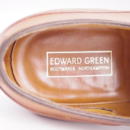 ★エドワードグリーン 6E【貴重★旧トップドロワーのDOVER/ドーバー/808ラスト】Edwardian Antique/Uチップ/薄茶/EDWARD GREEN★g508