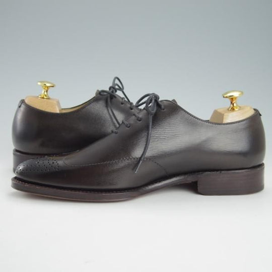 未使用★(スペイン製)MEERMIN/メルミン 5.5EE【★オックスフォードシューズ】カーフ/濃茶/メンズ★g510