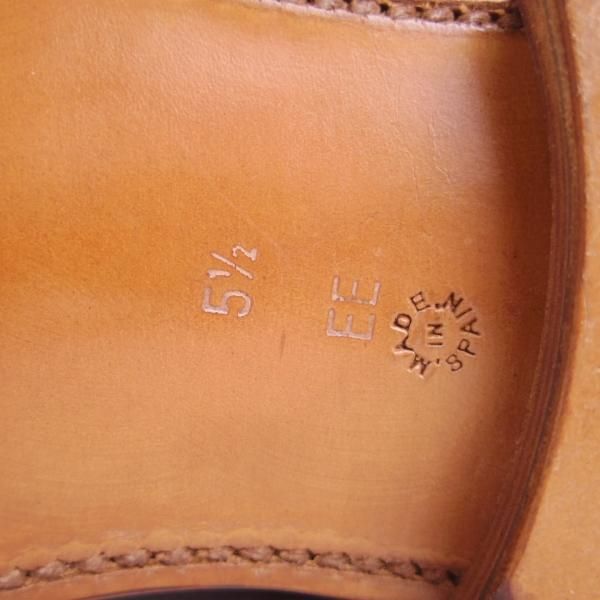 未使用★(スペイン製)MEERMIN/メルミン 5.5EE【★オックスフォードシューズ】カーフ/濃茶/メンズ★g510