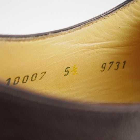 未使用★(スペイン製)MEERMIN/メルミン 5.5EE【★オックスフォードシューズ】カーフ/濃茶/メンズ★g510