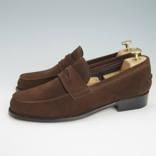 美品★(伊)F.LLIジャコメッティ SIZE 40.5【現行定価10万円程度★ハンドソーンウェルテッド製法/FG163】ローファー/Giacometti★g513