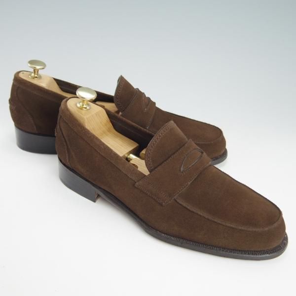 美品★(伊)F.LLIジャコメッティ SIZE 40.5【現行定価10万円程度★ハンドソーンウェルテッド製法/FG163】ローファー/Giacometti★g513