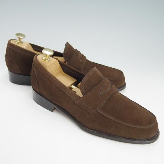 美品★(伊)F.LLIジャコメッティ SIZE 40.5【現行定価10万円程度★ハンドソーンウェルテッド製法/FG163】ローファー/Giacometti★g513