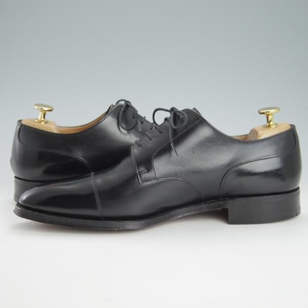 極美品★(英)チーニー 7.5F【★(英)ポールスミス別注/3888ラスト】ストレートチップ/カーフ/黒/メンズ/Paul Smith/CHEANEY★g514