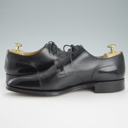 極美品★(英)チーニー 7.5F【★(英)ポールスミス別注/3888ラスト】ストレートチップ/カーフ/黒/メンズ/Paul Smith/CHEANEY★g514