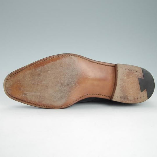 極美品★(英)チーニー 7.5F【★(英)ポールスミス別注/3888ラスト】ストレートチップ/カーフ/黒/メンズ/Paul Smith/CHEANEY★g514