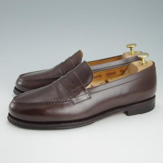 極上★ジャランスリワヤ SIZE 7.5【定価￥35,200-★コインローファー/98589】18045ラスト/ カーフ/濃茶/メンズ/JALAN SRIWIJAWA★g516