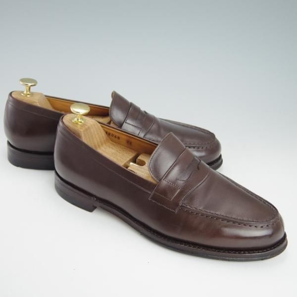 極上★ジャランスリワヤ SIZE 7.5【定価￥35,200-★コインローファー/98589】18045ラスト/ カーフ/濃茶/メンズ/JALAN SRIWIJAWA★g516