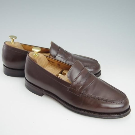 極上★ジャランスリワヤ SIZE 7.5【定価￥35,200-★コインローファー/98589】18045ラスト/ カーフ/濃茶/メンズ/JALAN SRIWIJAWA★g516