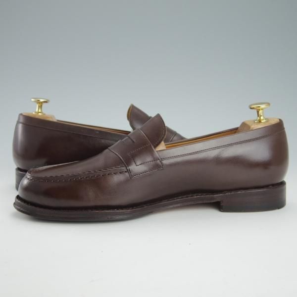 極上★ジャランスリワヤ SIZE 7.5【定価￥35,200-★コインローファー/98589】18045ラスト/ カーフ/濃茶/メンズ/JALAN SRIWIJAWA★g516