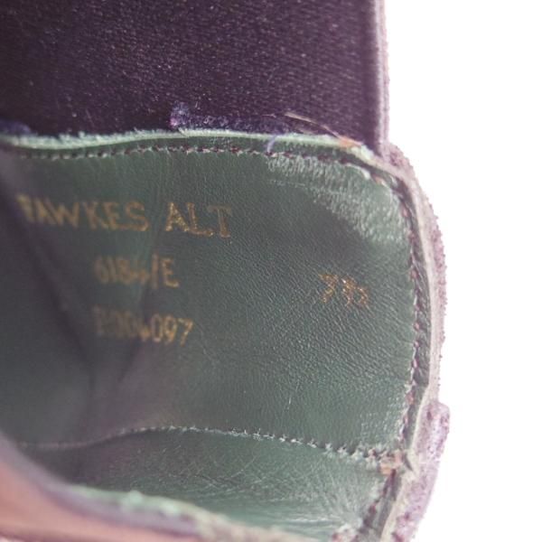 ★(英)チーニー 7.5E【定価￥66,000-★FAWKES ALT/6184ラスト】サイドゴアブーツ/スエード/濃茶/メンズ/CHEANEY★g519
