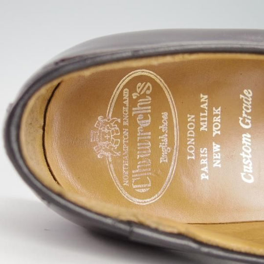 美品★チャーチ 65G/UK6.5【★KEATS 2/キーツ2】93ラスト/タッセルローファー/ポリッシュドバインダーカーフ/赤茶/メンズ/Church's★g522