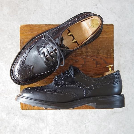 未使用★トリッカーズ SIZE 7.5【モデル定価￥84,700-★バートンの異素材モデル/ダイナイトソール】KESWICK/M7292/黒/Tricker's★g538