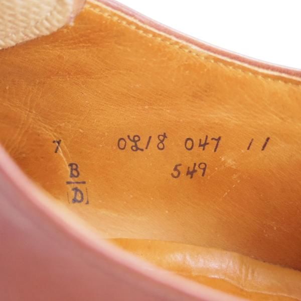 ★オールデン 7D【同系モデル定価￥105,600-★モディファイドラスト/(仏)MARINA DE BOURBON別注】549/Vチップ/カーフ/茶/Alden★g541