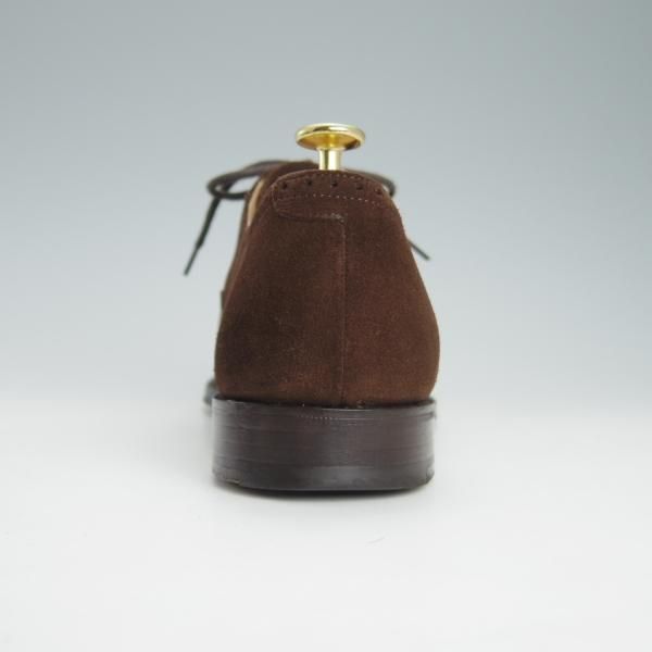 極上★チャーチ 70F/UK7【定価￥81,400-★TORONTO/136ラスト】トロント/5都市ロゴ/セミブローグ/スエード/濃茶/メンズ/Church's★g542