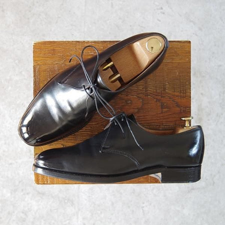 ★クロケット&ジョーンズ 7E【★(英)ポールセンスコーン別注/Poulsen Skone】Vフロント/プレーントゥ/Crockett&Jones★g543