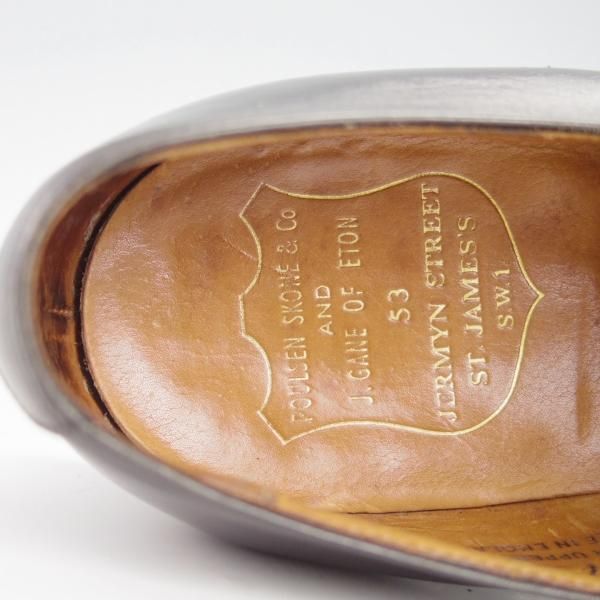 ★クロケット&ジョーンズ 7E【★(英)ポールセンスコーン別注/Poulsen Skone】Vフロント/プレーントゥ/Crockett&Jones★g543