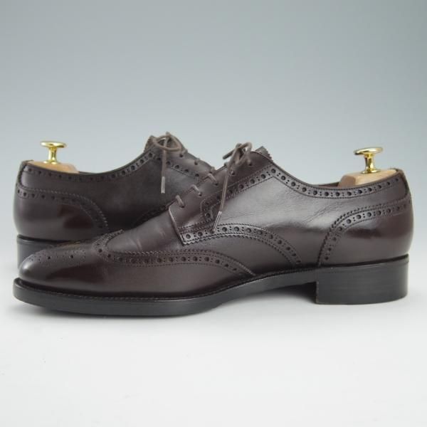 極上★トレーディングポスト SIZE 8【定価￥50,760-★1605/フルブローグ】カーフ/濃茶/メンズ/Trading Post★g544