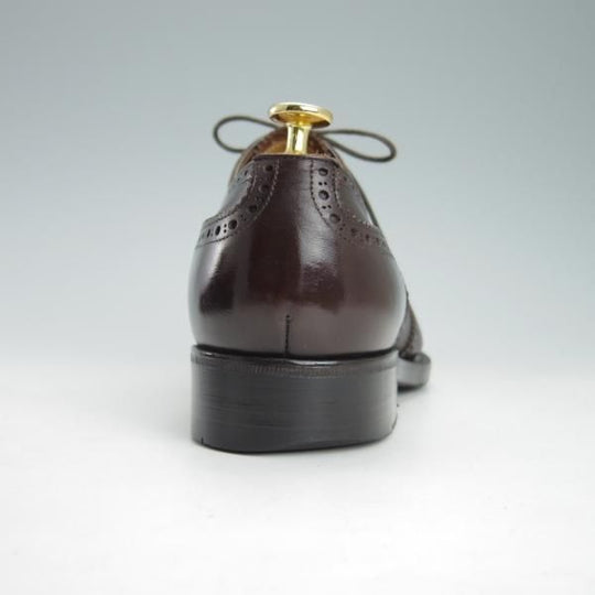 極上★トレーディングポスト SIZE 8【定価￥50,760-★1605/フルブローグ】カーフ/濃茶/メンズ/Trading Post★g544