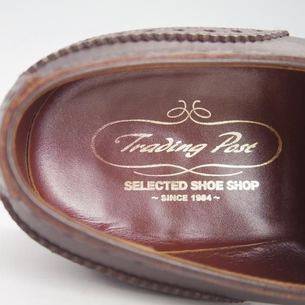 極上★トレーディングポスト SIZE 8【定価￥50,760-★1605/フルブローグ】カーフ/濃茶/メンズ/Trading Post★g544