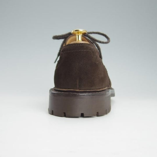 極美品★チャーチ 90G/UK9【コマンドソール仕様★PLOWDEN/133ラスト】5都市ロゴ/フルブローグ/スエード/濃茶/メンズ/Church's★g546