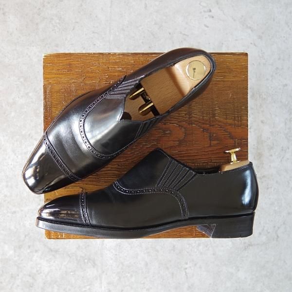 ★クロケット&ジョーンズ 5.5E【同系モデル定価￥121,000-★(英)ジョージ・クレバリー別注/ハンドグレードライン】黒/Crockett&Jones★g547