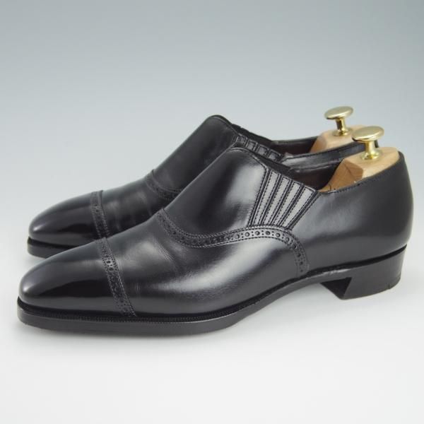 ★クロケット&ジョーンズ 5.5E【同系モデル定価￥121,000-★(英)ジョージ・クレバリー別注/ハンドグレードライン】黒/Crockett&Jones★g547