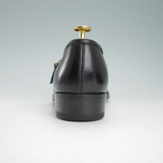 極上★(福岡)Corno blu/コルノブルゥ UK6.5程度【オーダー価格￥94,600-(合計)★専用シューツリー付】モンクストラップ/カーフ★g548