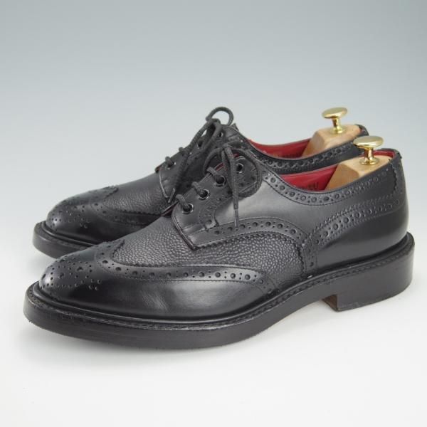 極上★トリッカーズ SIZE 8.5【モデル定価￥84,700-★BOURTON/バートン】M5633/FIT HOUSE別注/カントリーシューズ/黒/Tricker's★g549