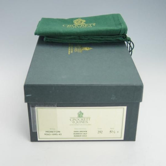 ほぼ未使用★クロケット&ジョーンズ 5.5E【定価￥88,000-★モールトン/リッジウェイソール仕様】MORETON/292ラスト/Crockett&Jones★g550