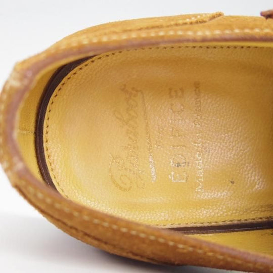 美品★パラブーツ SIZE 6【モデル定価￥83,600-★EDIFICE別注/VIVALDI】アクティブソール/ダブルモンク/スエード/茶/エディフィス/Paraboot★g552